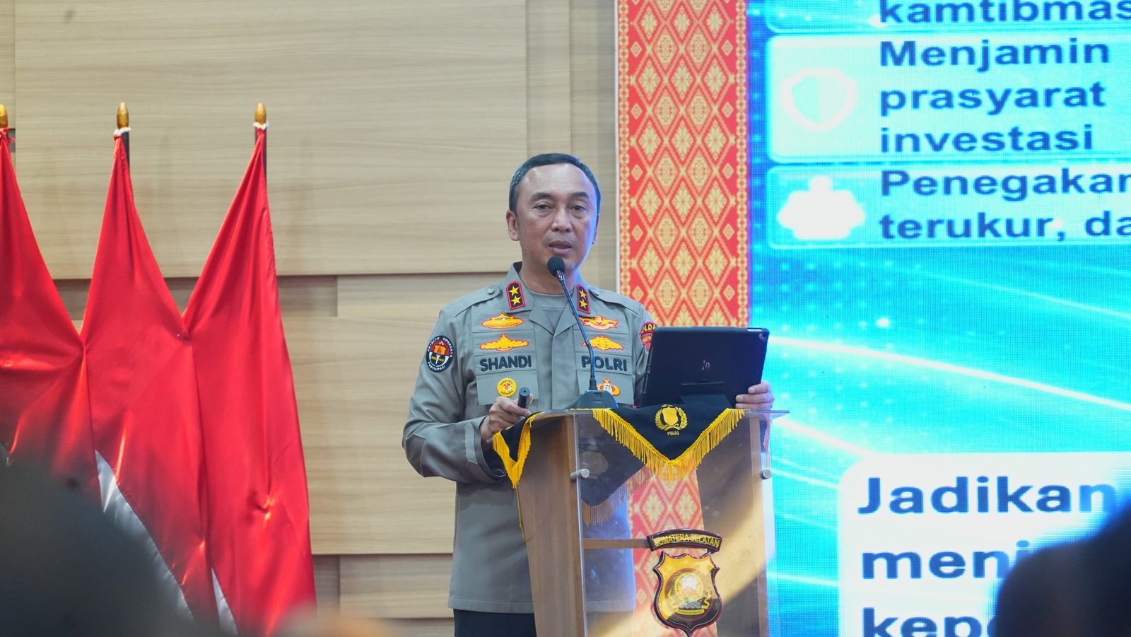Kapolda Sumsel Paparkan Commander Wish 2026 Fokus Stabilitas Ekonomi